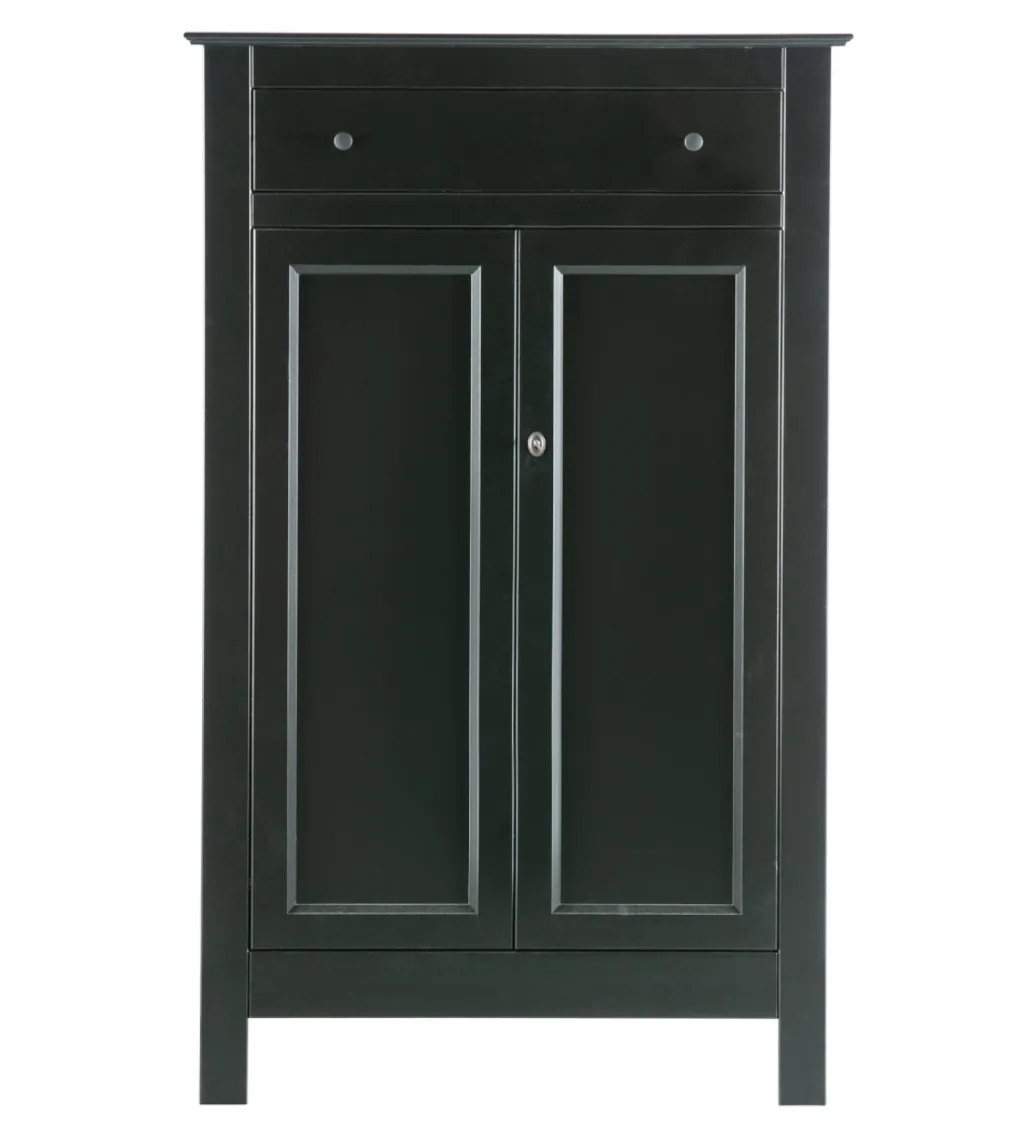 Komoda EVA 150 cm drewno sosna czarna*WOOOD Outlet