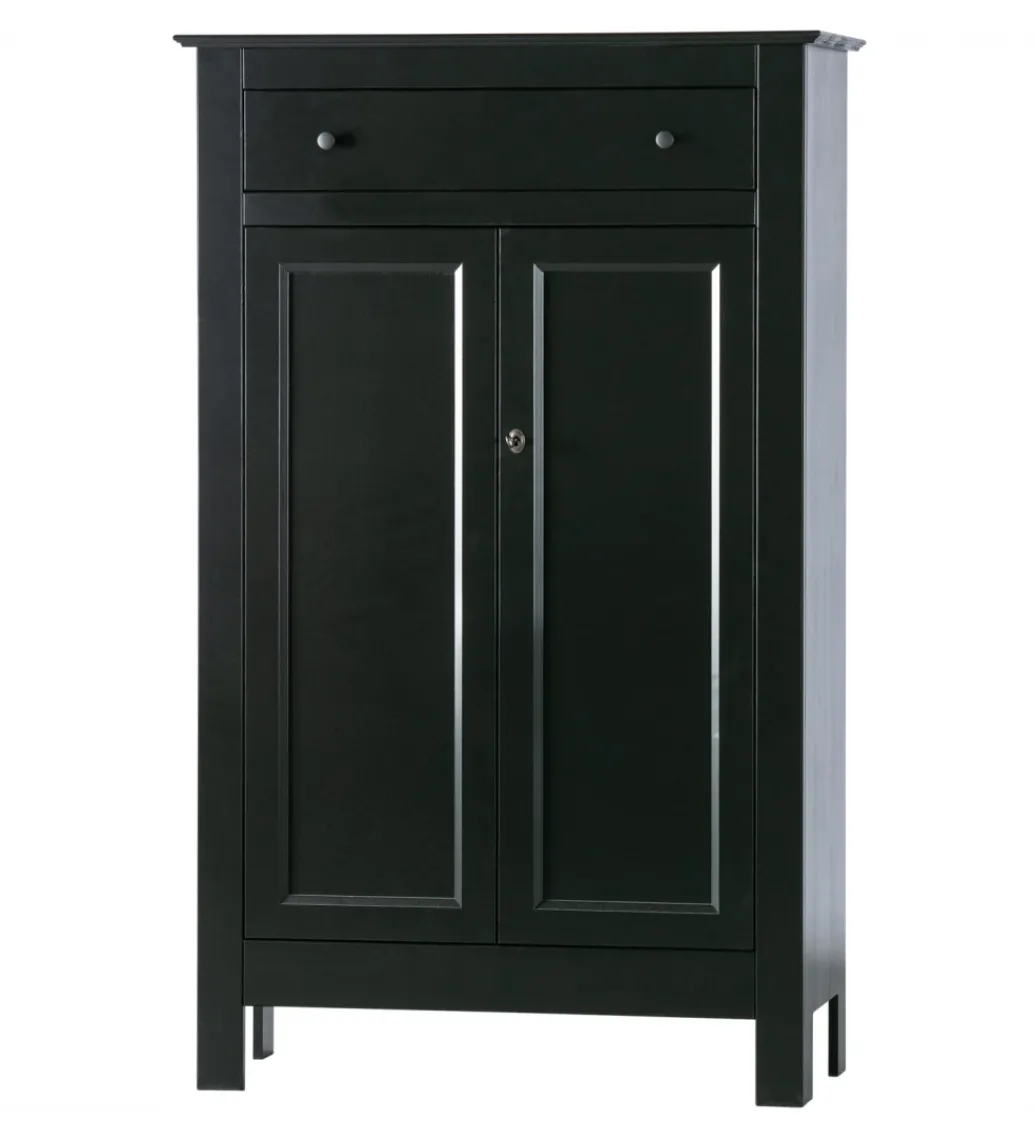 Komoda EVA 150 cm drewno sosna czarna*WOOOD Outlet