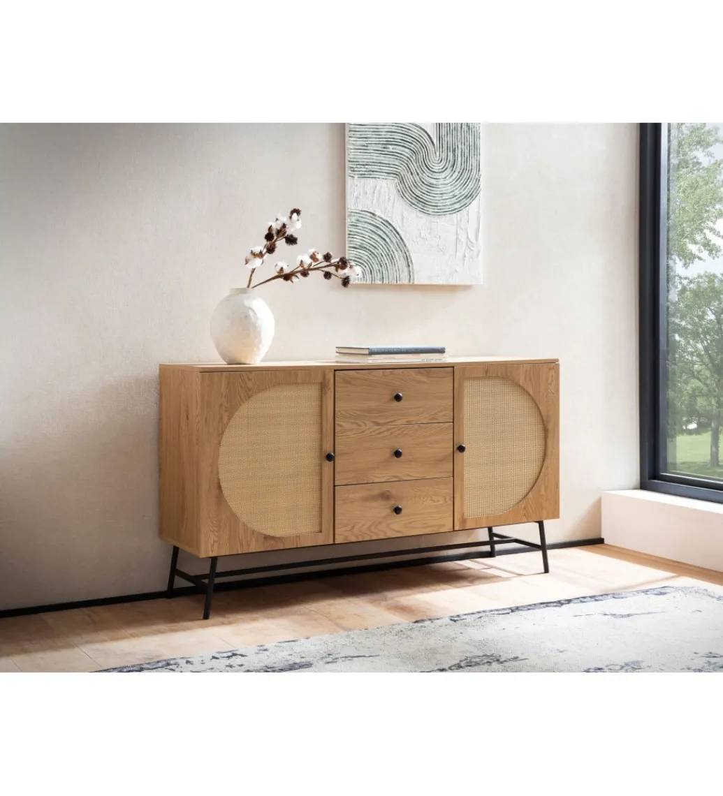 Komoda FONTA 140 cm w optyce dębu*WOHNLING, GERMANY Discount