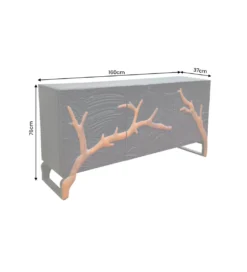 Komoda FOREST 160 cm 3D drewno mango*Invicta Interior Clearance
