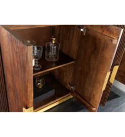 Komoda GATSBY 170 cm drewno mango blat biały marmur*Invicta Interior Online