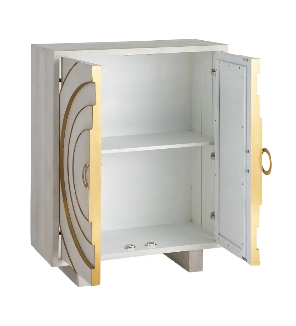 Komoda GEMANAT 113 cm drewno mango biała*Zona-Design