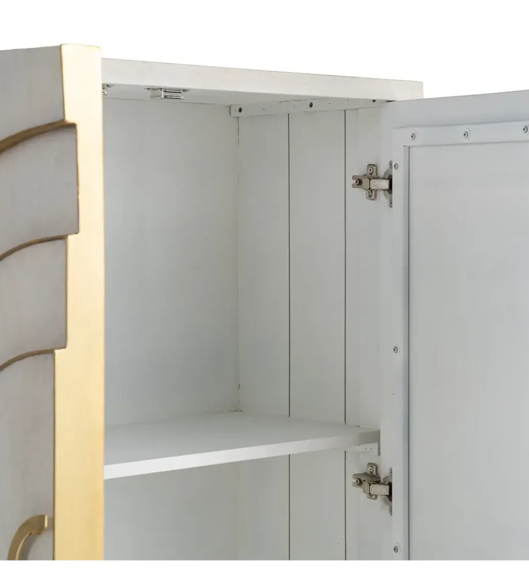 Komoda GEMANAT 113 cm drewno mango biała*Zona-Design
