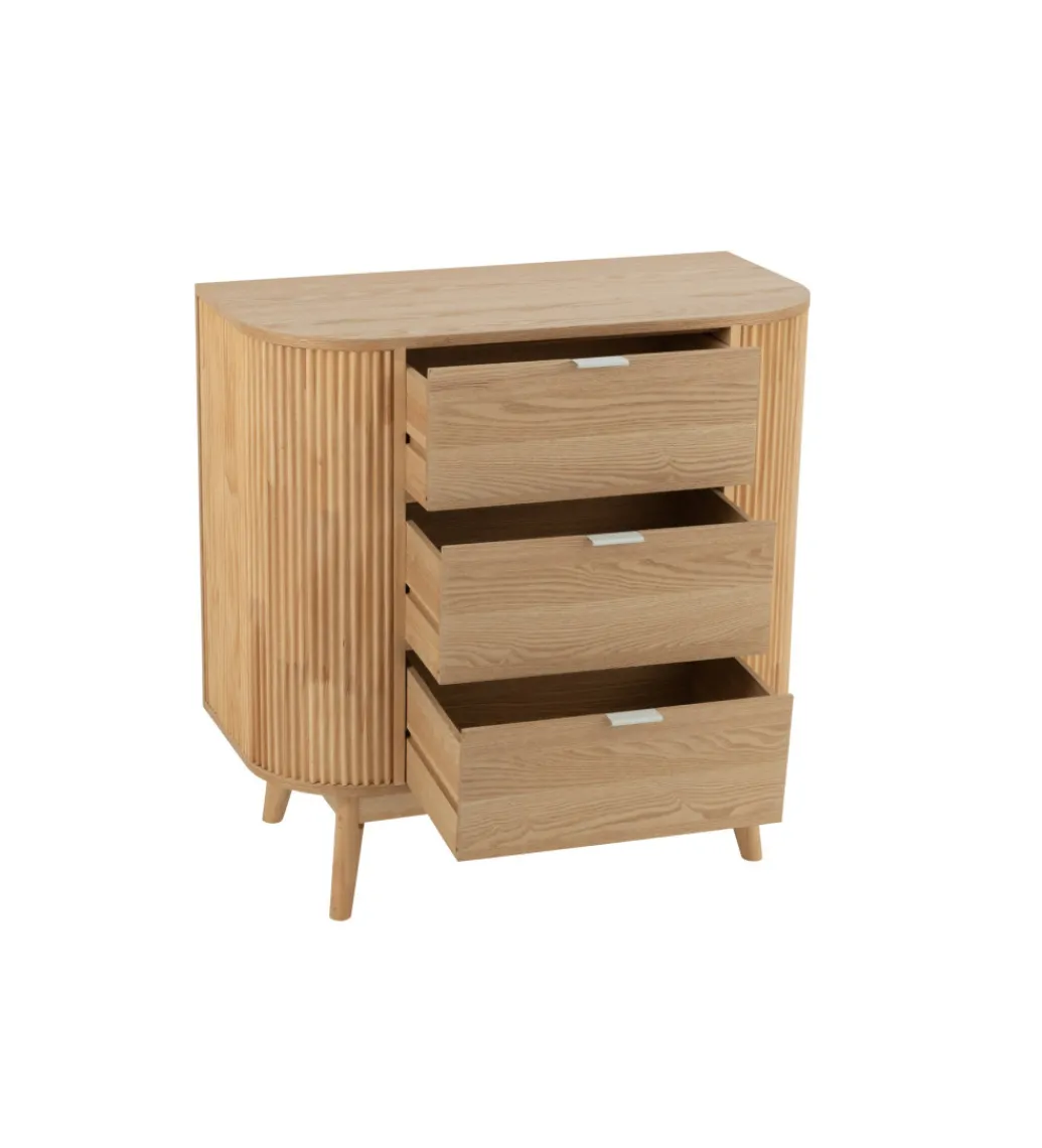 Komoda GEZA 80 cm naturalna*J-Line Outlet