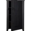 Komoda GIJS 142 cm drewno sosna czarna*WOOOD Clearance