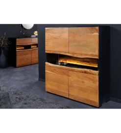 Komoda GRAND ACACIA 120 cm drewno akcja LED*Invicta Interior - przedsprzedaż