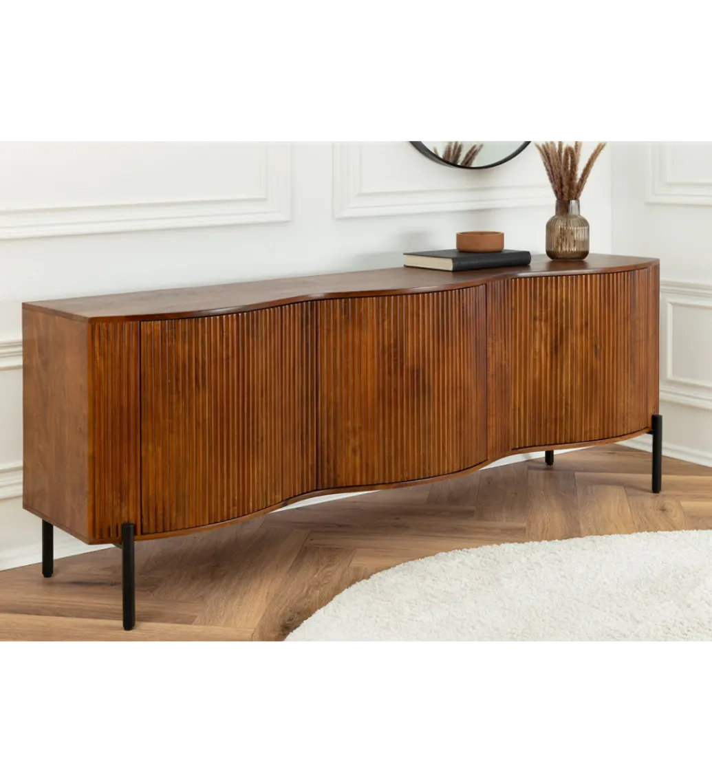 Komoda GRANDEUR 180 cm drewno mango brązowa*Invicta Interior - przedsprzedaż New