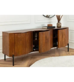 Komoda GRANDEUR 180 cm drewno mango brązowa*Invicta Interior - przedsprzedaż New