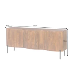 Komoda GRANDEUR 180 cm drewno mango brązowa*Invicta Interior - przedsprzedaż New