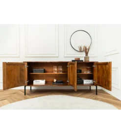 Komoda GRANDEUR 180 cm drewno mango brązowa*Invicta Interior - przedsprzedaż New