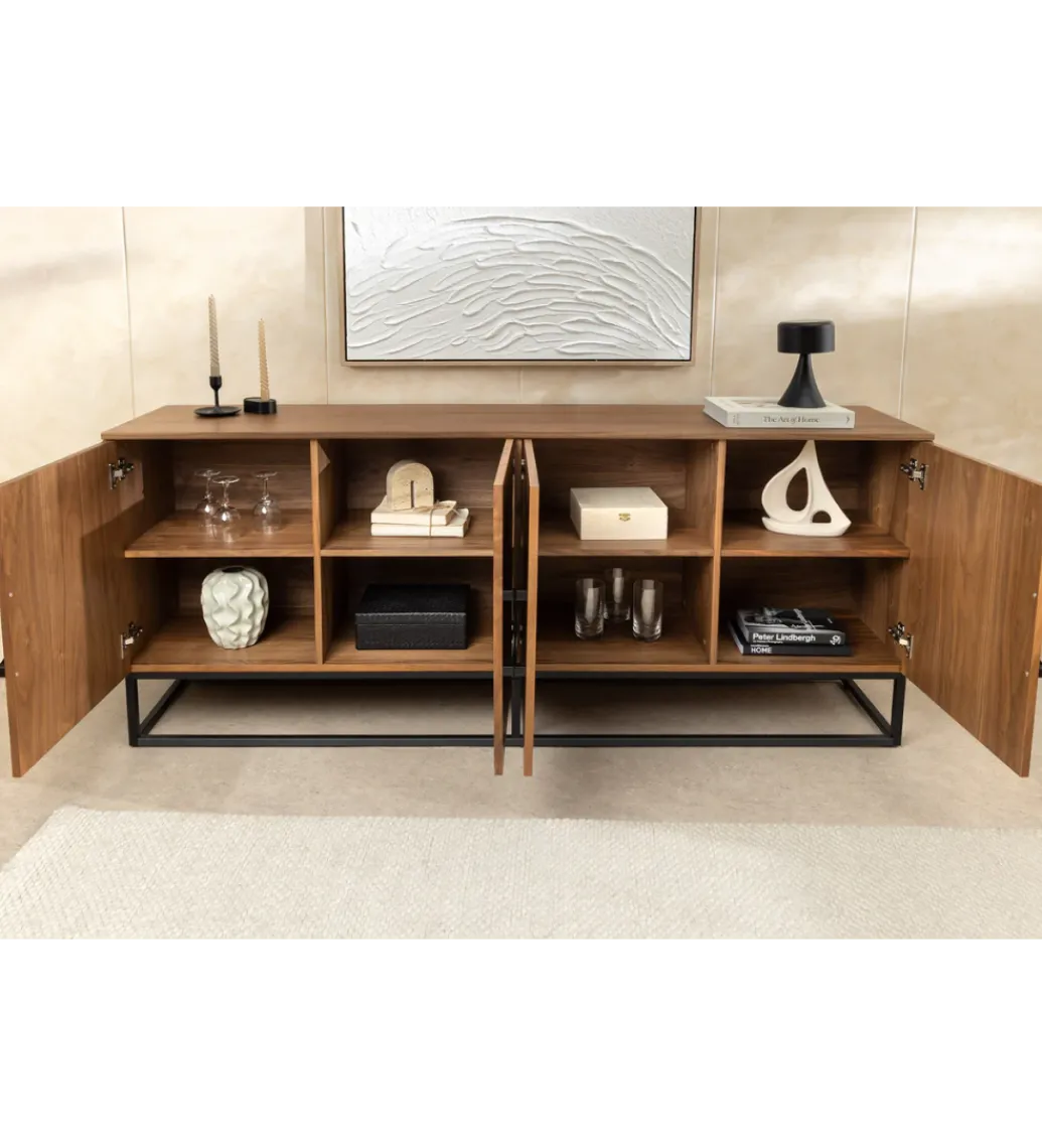 Komoda GRANDEZZA 180 cm kolor drewna orzecha*Invicta Interior - przedsprzedaż Best