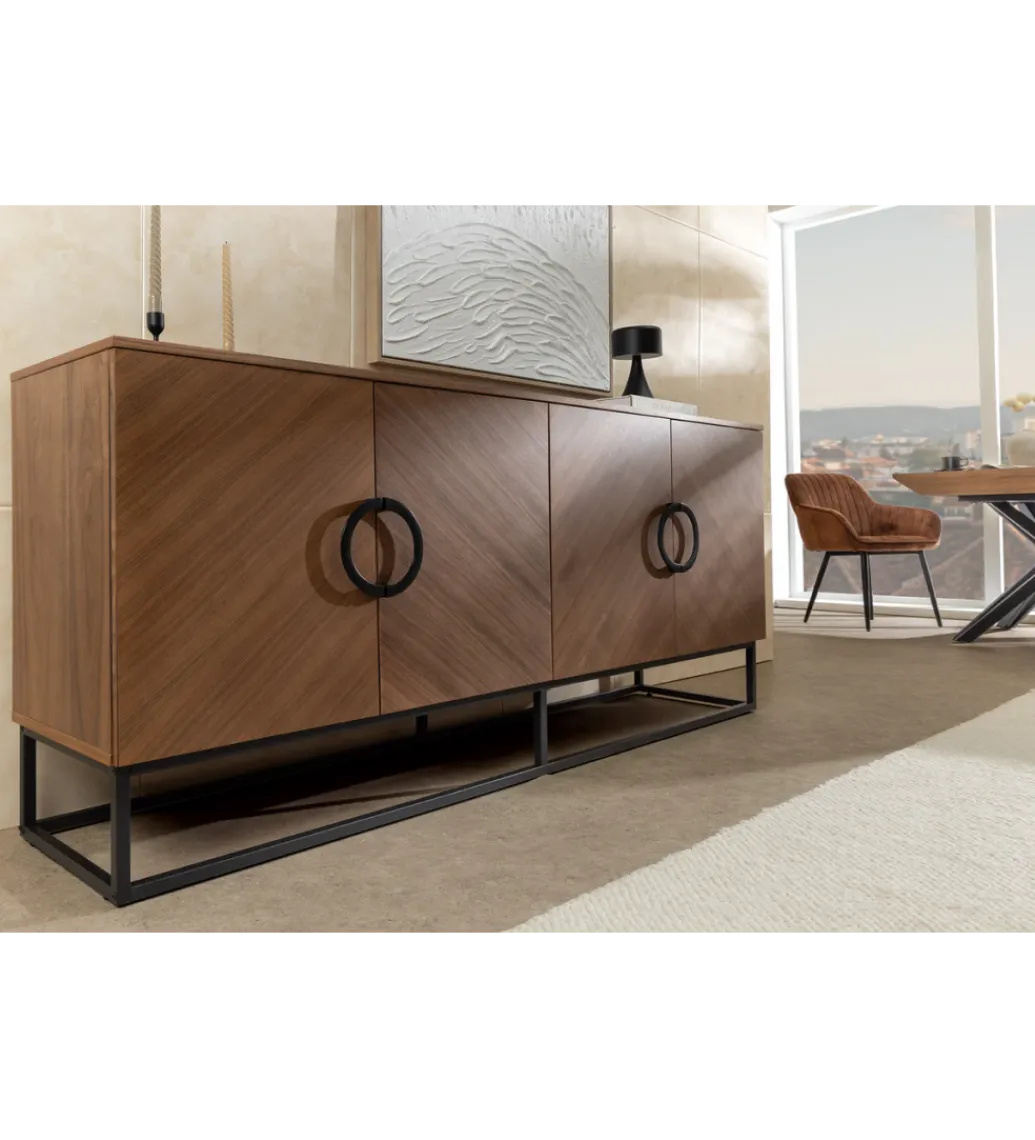 Komoda GRANDEZZA 180 cm kolor drewna orzecha*Invicta Interior - przedsprzedaż Best