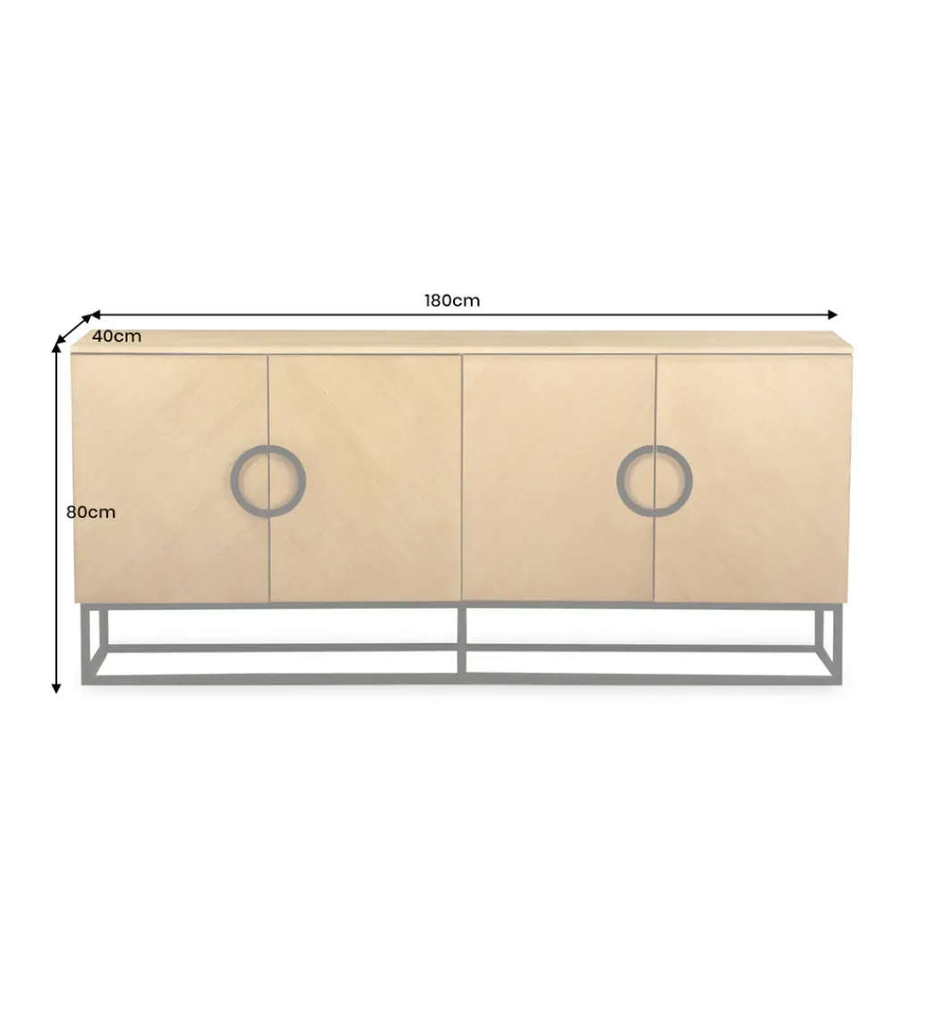 Komoda GRANDEZZA 180 cm kolor drewna dębu*Invicta Interior Sale