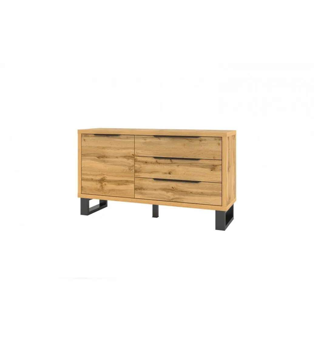 Komoda Halle 144 cm w optyce dąb wotan*Helvetia Clearance
