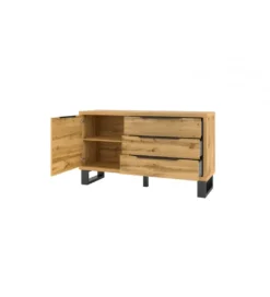 Komoda Halle 144 cm w optyce dąb wotan*Helvetia Clearance