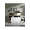 Komoda HAMBURG 146 cm biała z dodatkiem koloru dąb Mercure*MCA Linia Włoska Outlet