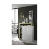 Komoda HAMBURG 146 cm biała z dodatkiem koloru dąb Cadiz*MCA Linia Włoska Outlet