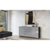 komoda HELIO 160 cm szaro czarna*Helvetia Outlet