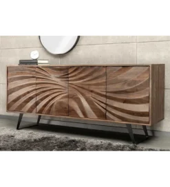 Komoda HERRA 175 cm drewno akacja brąz*Invicta Interior Discount
