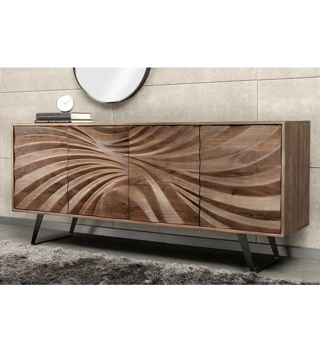 Komoda HERRA 175 cm drewno akacja brąz*Invicta Interior Discount