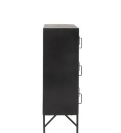 Komoda HULK 86 cm czarna*J-Line Discount