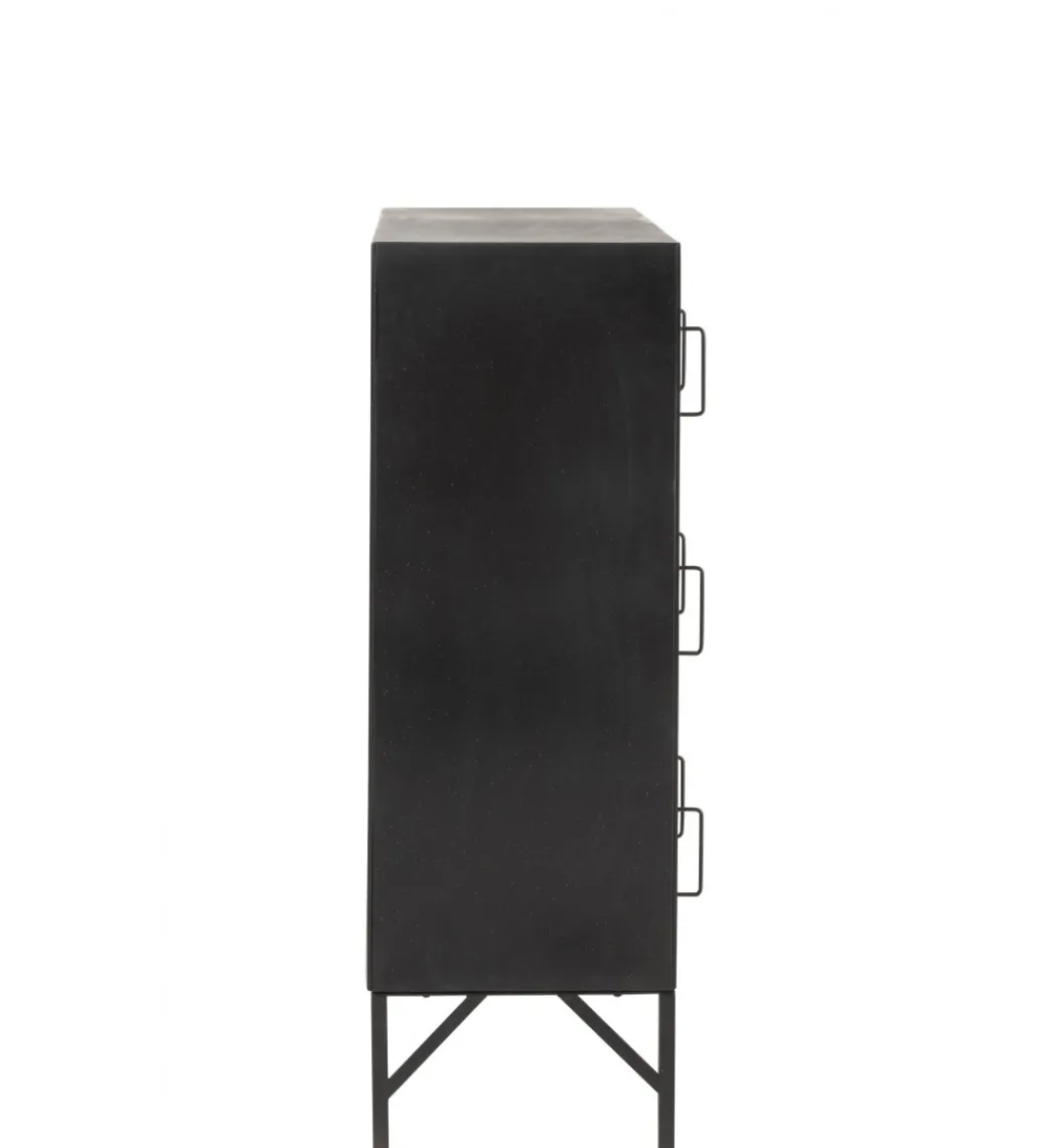 Komoda HULK 86 cm czarna*J-Line Discount