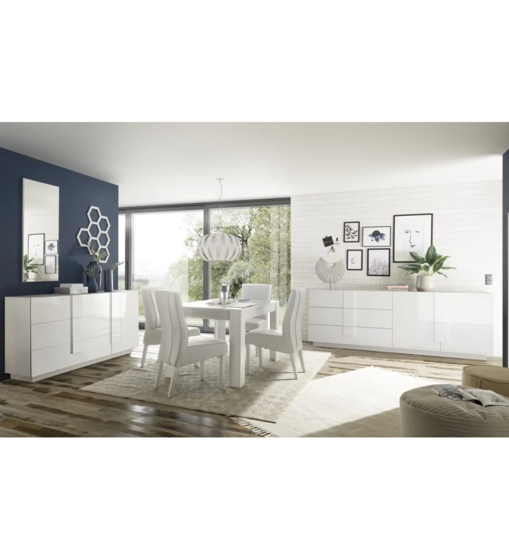 Komoda JUPITER 241 cm biała*MCA Linia Włoska Discount