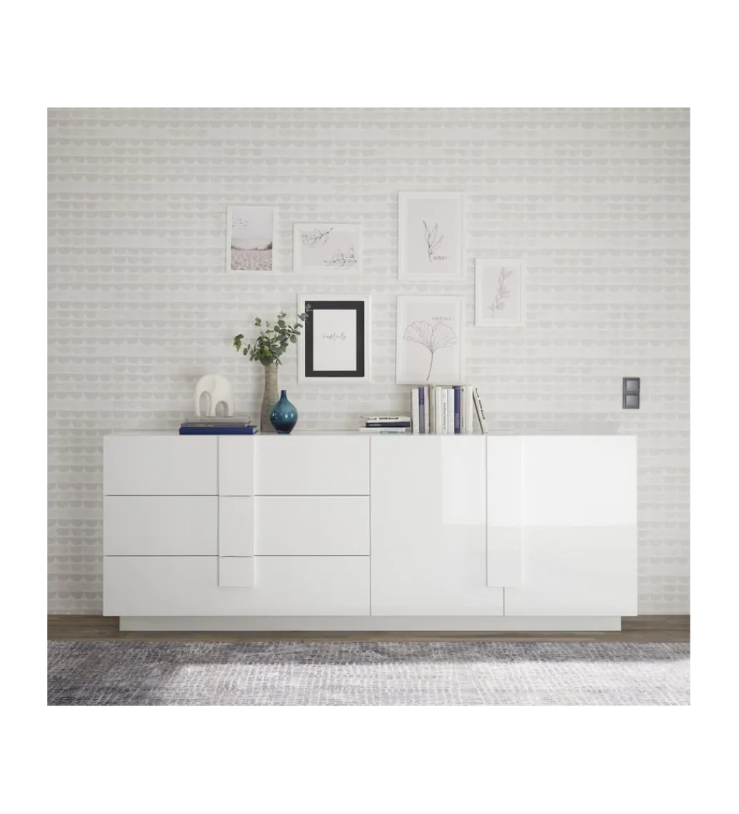 Komoda JUPITER 241 cm biała*MCA Linia Włoska Discount