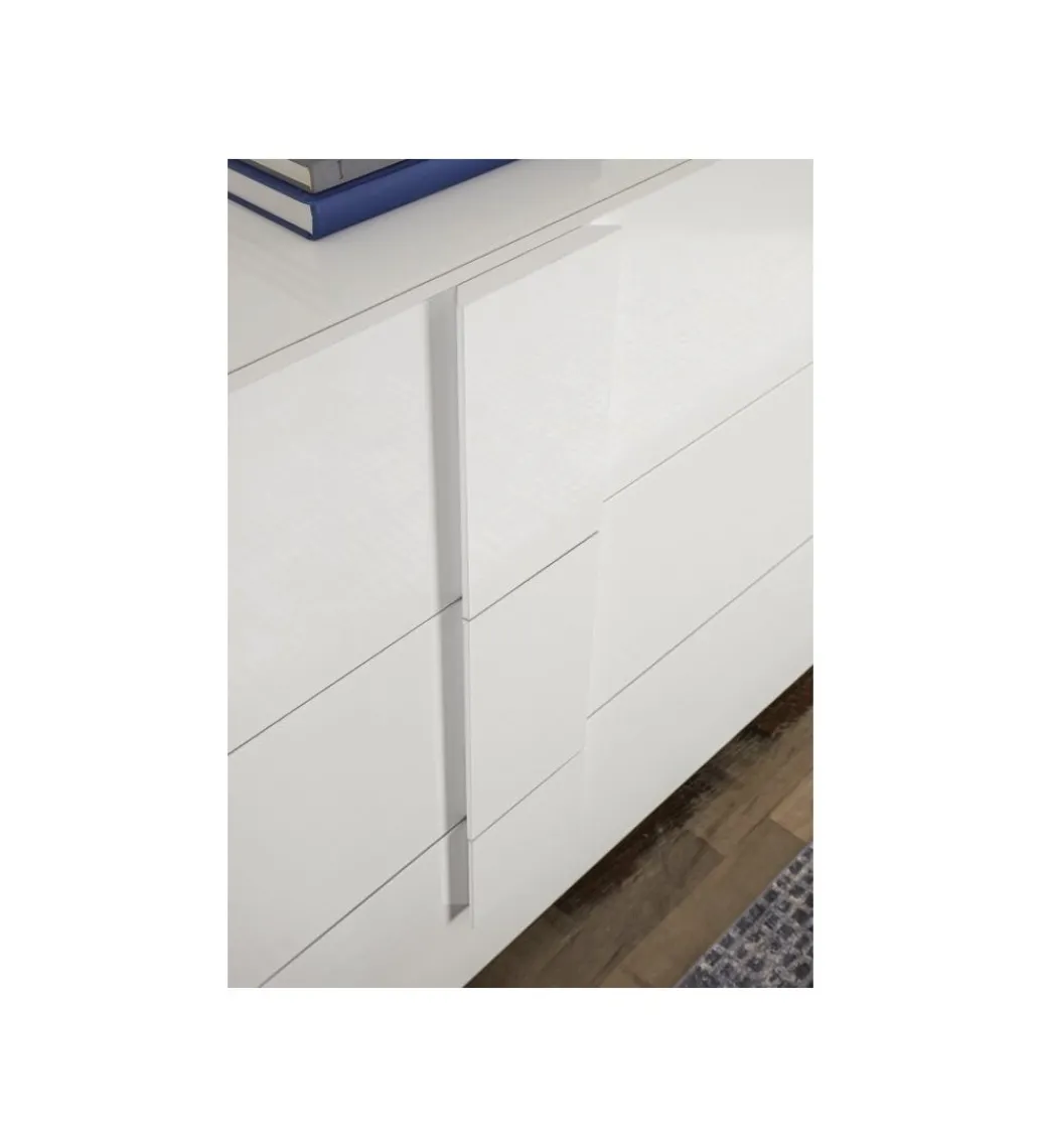 Komoda JUPITER 120 cm biała*MCA Linia Włoska Best