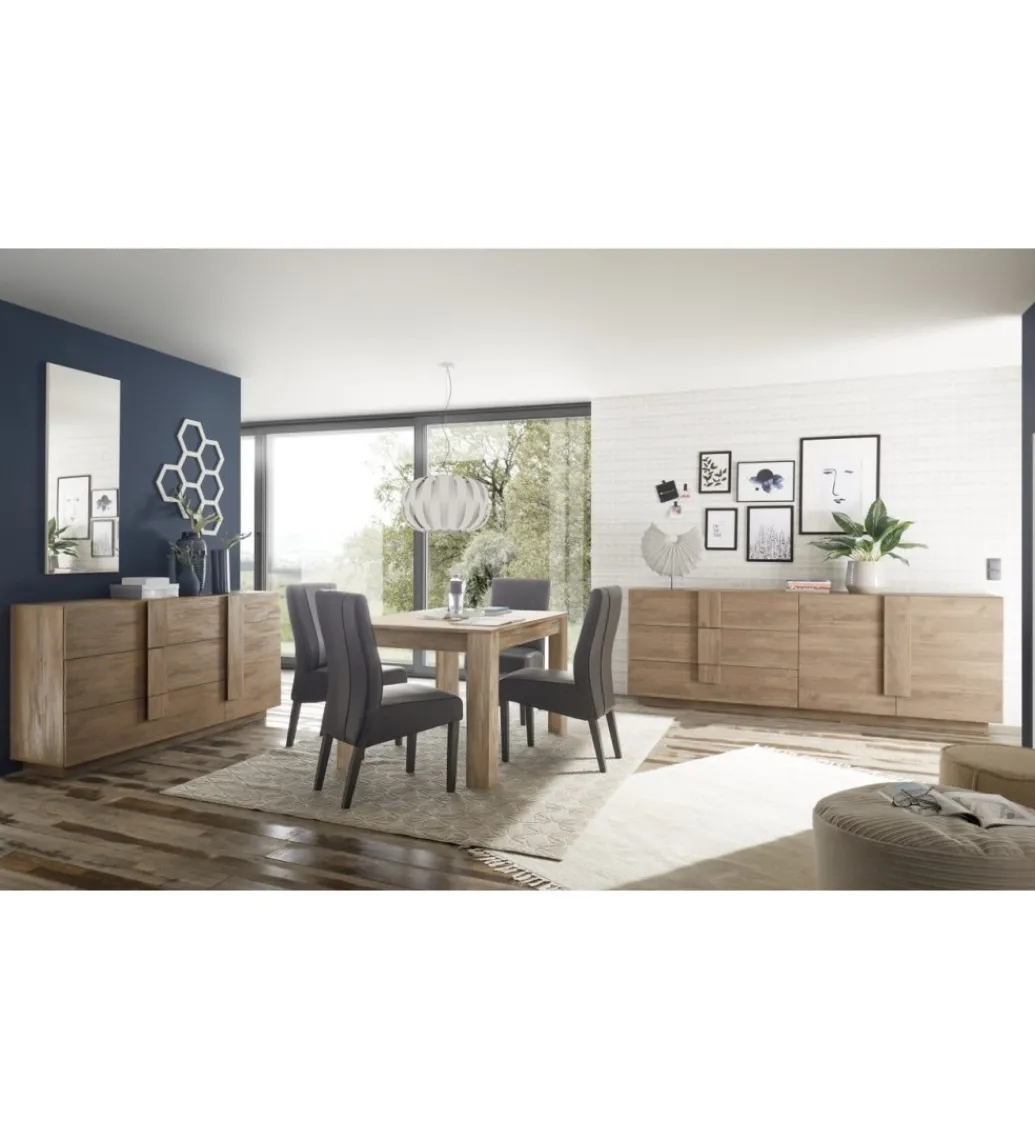 Komoda JUPITER 241 cm w kolorze dąb Mercure*MCA Linia Włoska Best
