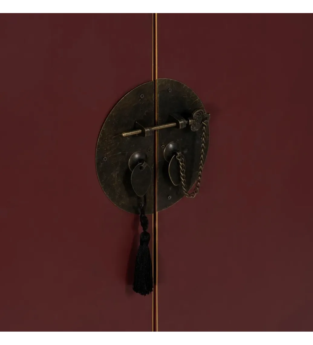 Komoda KOKOSIN 100 cm bordowy*Zona-Design Online
