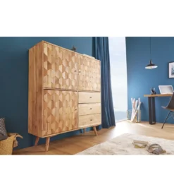 Komoda Komodo wysoka Mystic Living 140 cm drewno akacja*Invicta Interior - przedsprzedaż