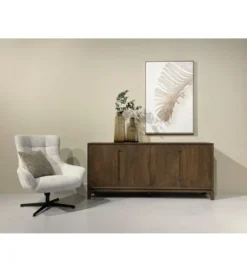 Komoda KORTE 190 cm drewno mango brąz*LF-Design Sale