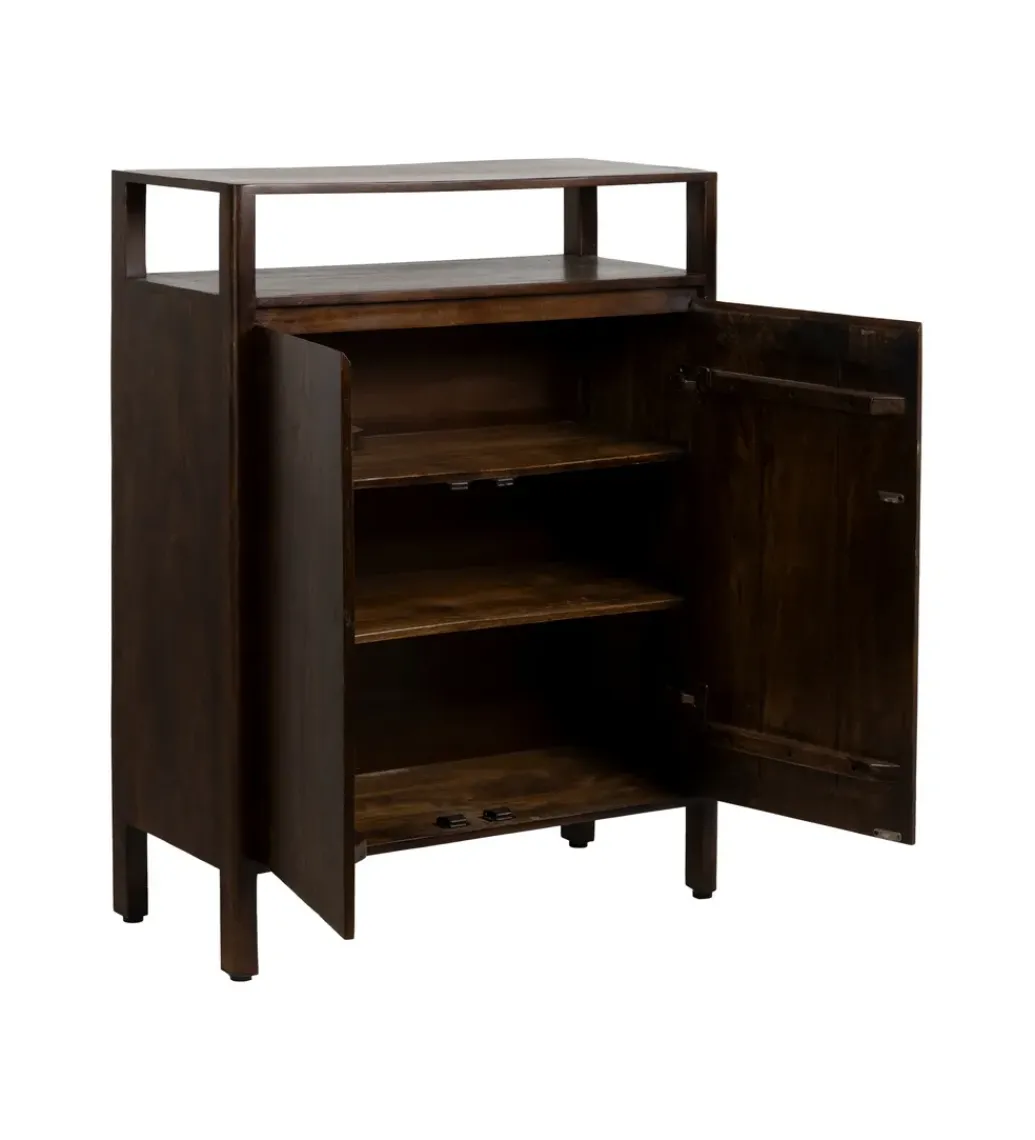 Komoda KURT 120 cm drewno mango ciemny brąz*Zona-Design Sale