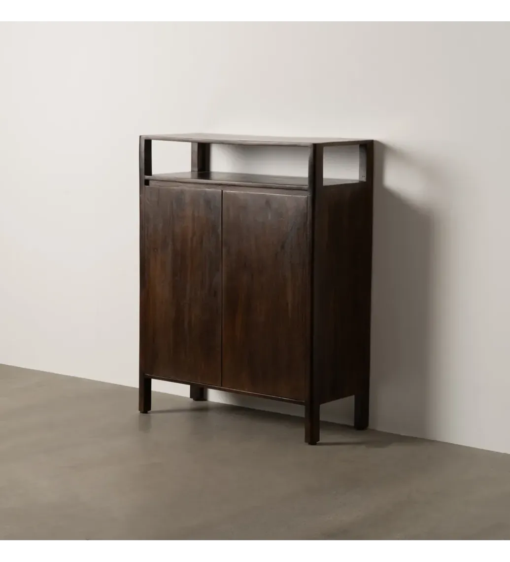 Komoda KURT 120 cm drewno mango ciemny brąz*Zona-Design Sale