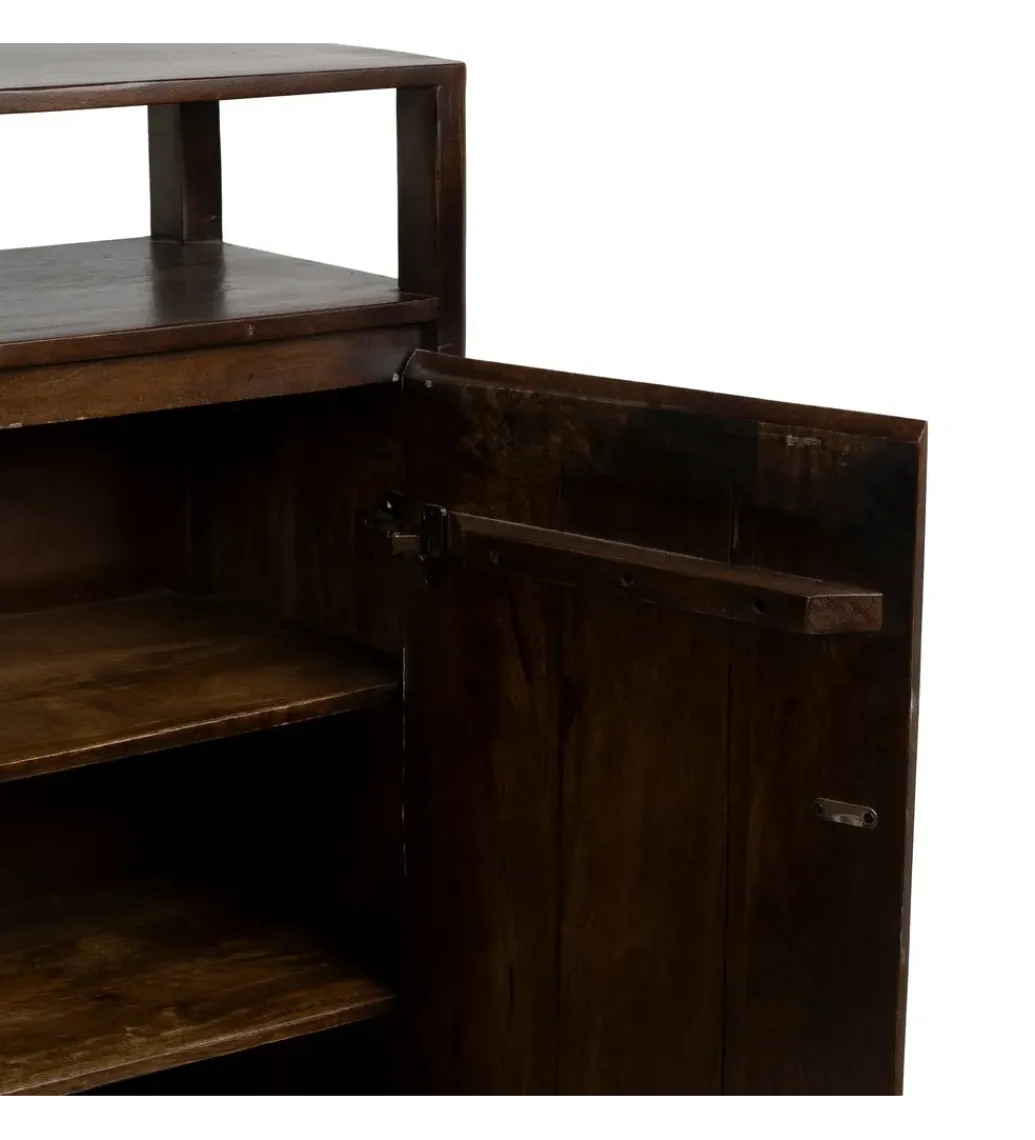 Komoda KURT 120 cm drewno mango ciemny brąz*Zona-Design Sale