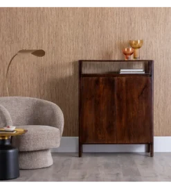 Komoda KURT 120 cm drewno mango ciemny brąz*Zona-Design Sale