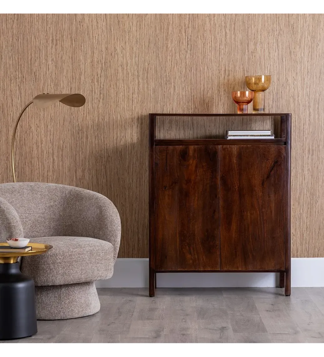 Komoda KURT 120 cm drewno mango ciemny brąz*Zona-Design Sale