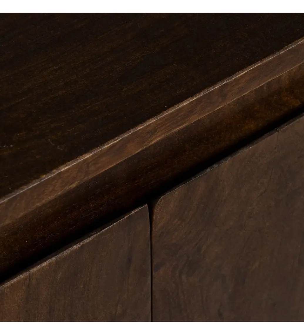 Komoda KURT 190 cm drewno mango ciemny brąz*Zona-Design Discount