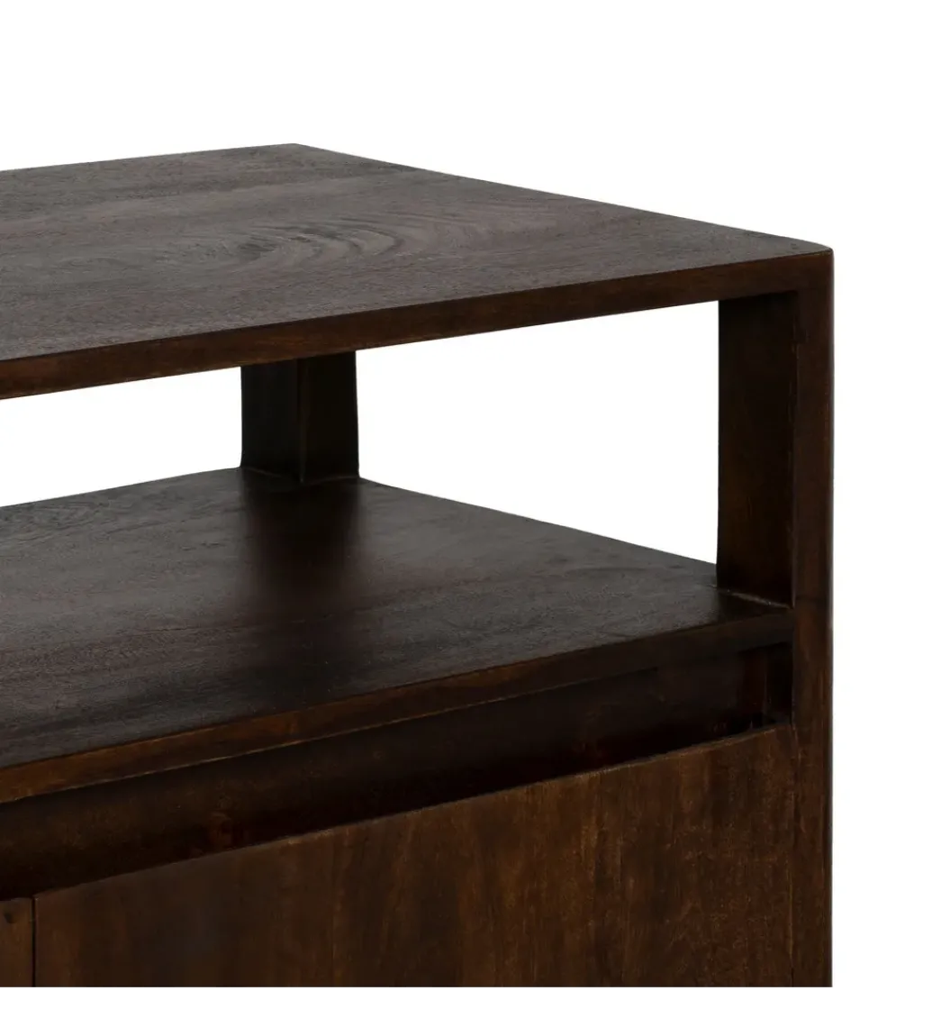 Komoda KURT 190 cm drewno mango ciemny brąz*Zona-Design Discount