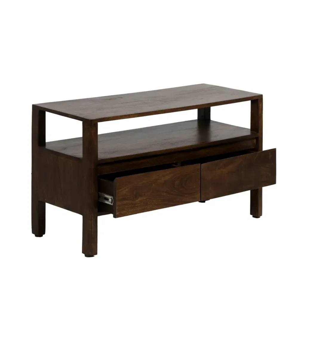 Komoda KURT 97 cm drewno mango ciemny brąz*Zona-Design Hot
