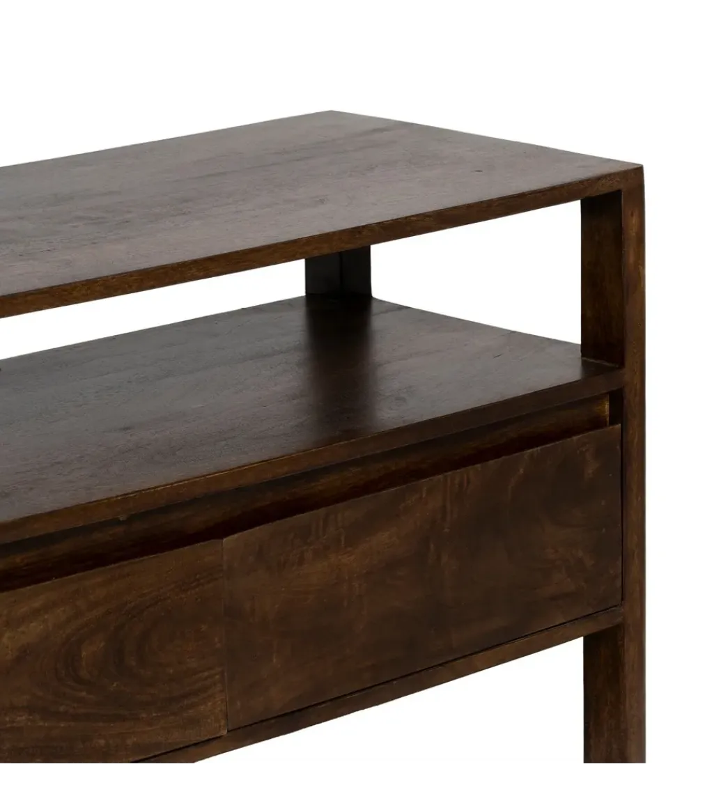 Komoda KURT 97 cm drewno mango ciemny brąz*Zona-Design Hot
