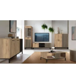 Komoda LAMINO 154 cm kolor naturalnego dębu*Halmar Online