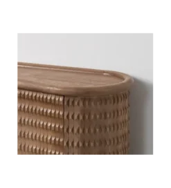 Komoda LANZZI 120 cm czarny mat/dąb artisan*Zona-Design