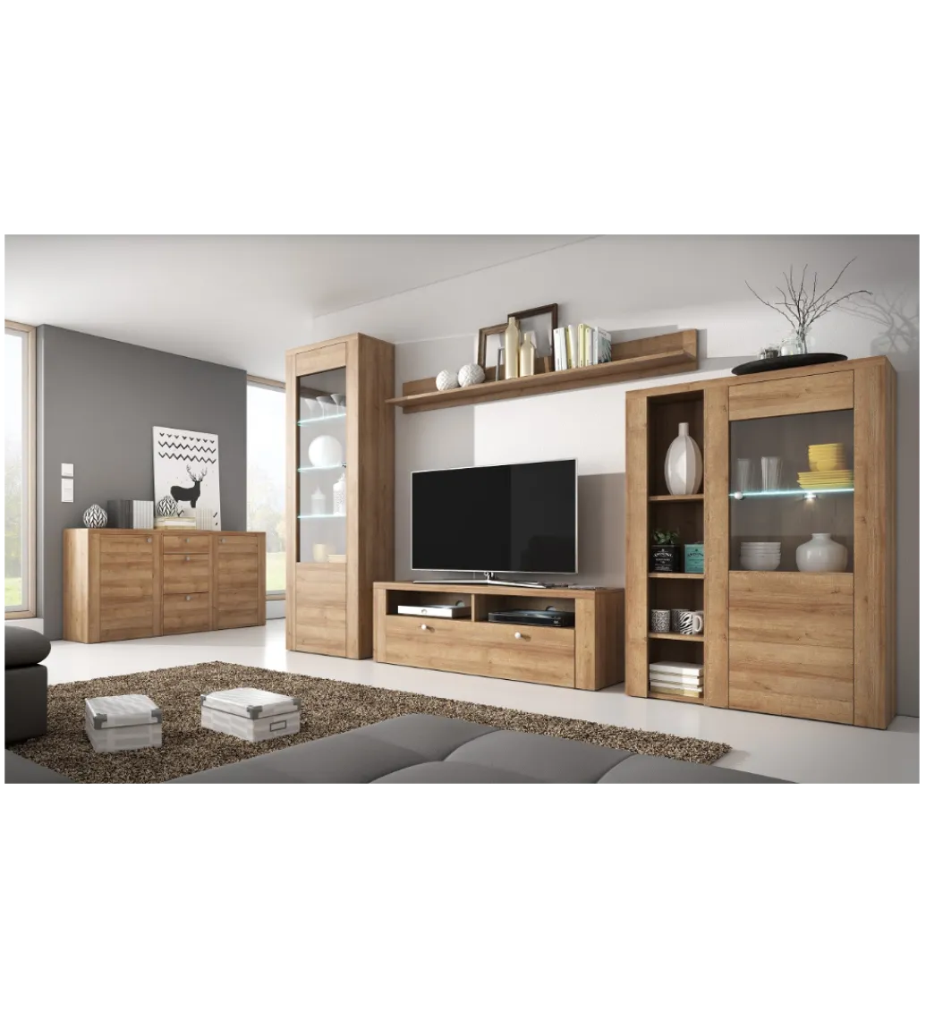 Komoda LARONA 176 Cm O Wybarwieniu dąb riviera jasny*Helvetia