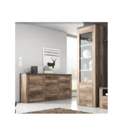 Komoda LARONA 176 Cm O Wybarwieniu Satin Nussbaum z kolorem Touchwood*Helvetia Online
