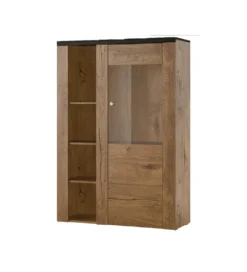 Komoda LARONA 100 cm o wybarwieniu dąb lefkas z kolorem touchwood*Helvetia New