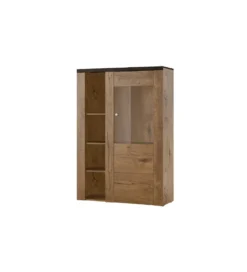 Komoda LARONA 100 cm o wybarwieniu dąb lefkas z kolorem touchwood*Helvetia New