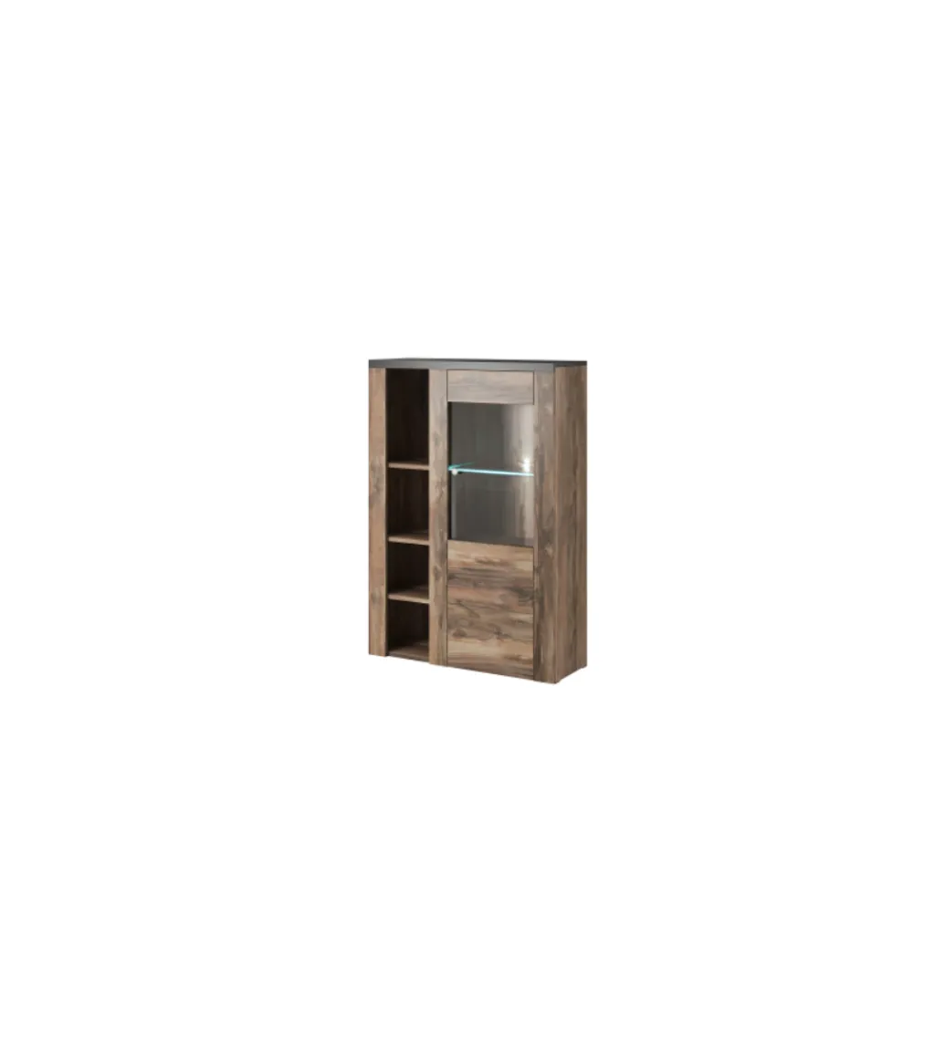 Komoda LARONA 100 Cm O Wybarwieniu Satin Nussbaum z kolorem Touchwood*Helvetia