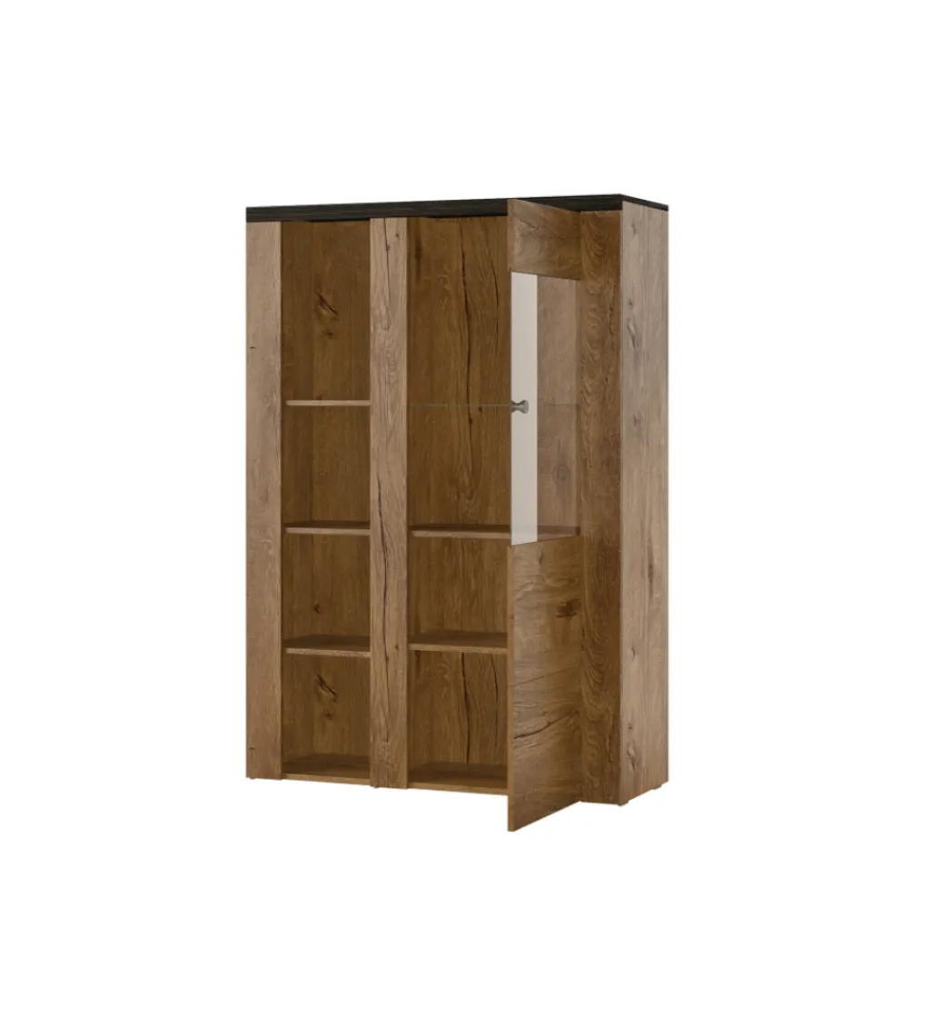 Komoda LARONA 100 Cm O Wybarwieniu Satin Nussbaum z kolorem Touchwood*Helvetia